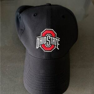 Ohio State Nike Black Baseball Cap with Red & White Logo